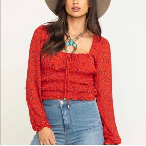 FREE PEOPLE‎ ANTHROPOLOGIE LOLITA TOP SIZE L - Picture 1 of 7